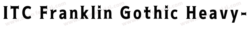 ITC Franklin Gothic Heavy字体转换